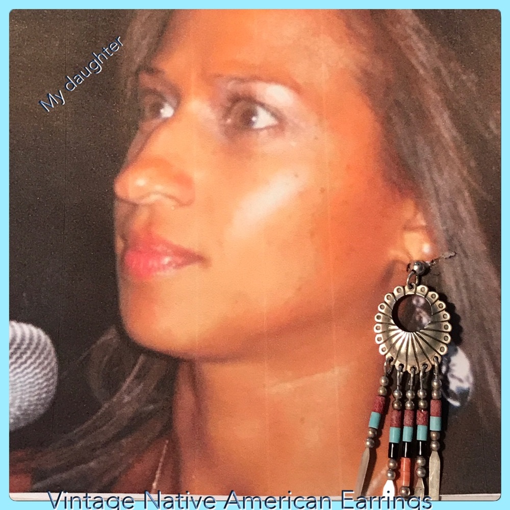 Vintage Q.T. Native American earrings #12