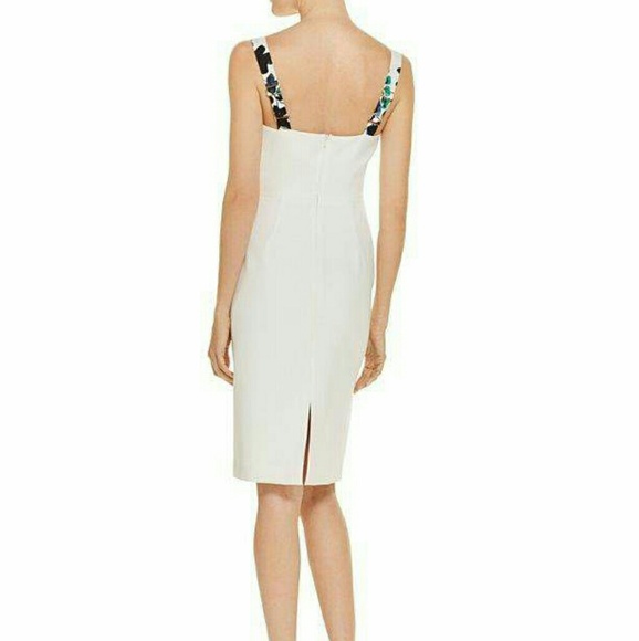 Black Halo Sadie printed panel sheath 6-10 - Picture 2 of 2