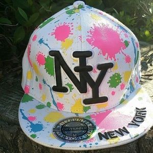 Medium NY Paint Splatter Hat