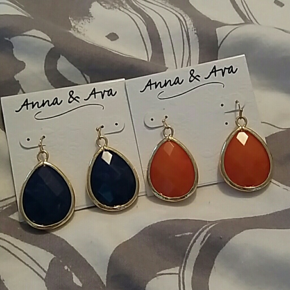 2 pair of Ana & Ava drop earrings.