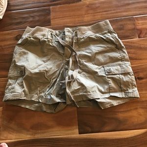 Tan cargo shorts