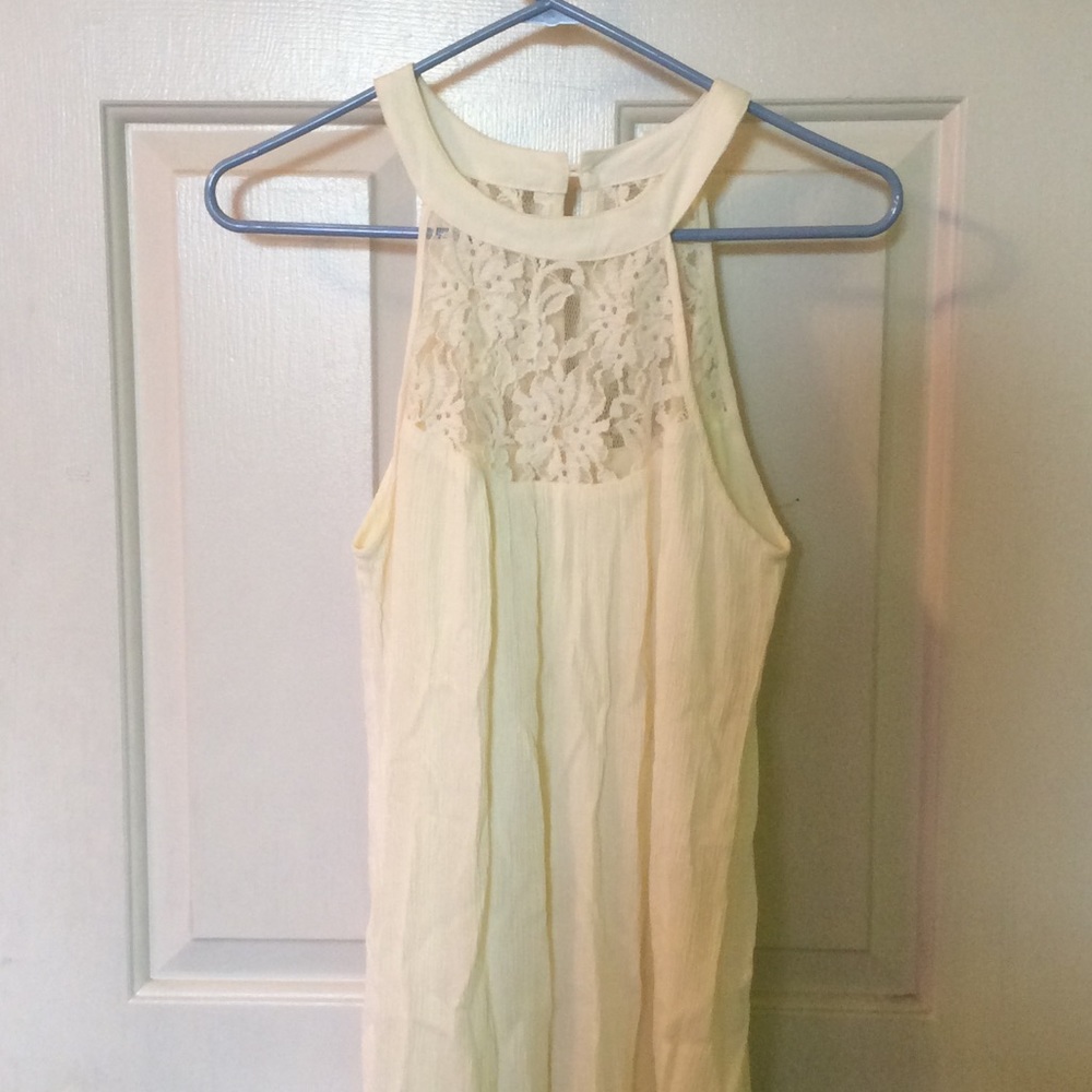 White Lace Sleeveless Dress