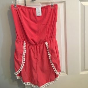 Pink Pom Pom romper