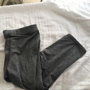 Grey with black athletic leggings