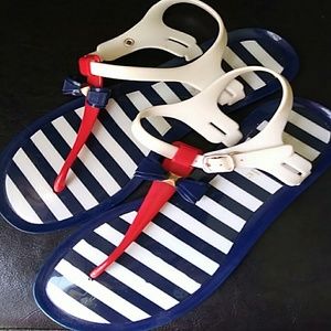 Kate Spade Red,White & Blue jelly Sandals