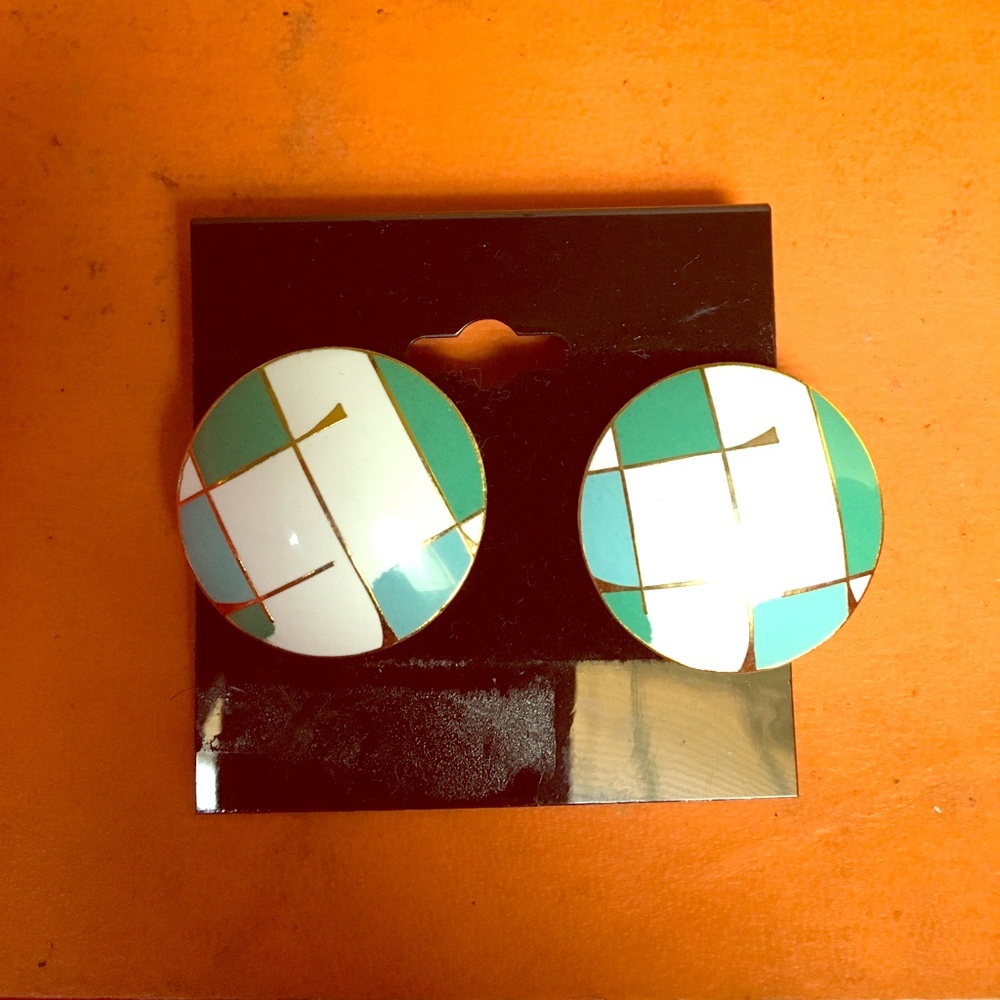 Vintage geometric earrings.