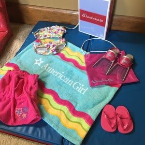 american girl doll beach set
