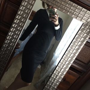 Collar dress black & white!! 🔥🔥