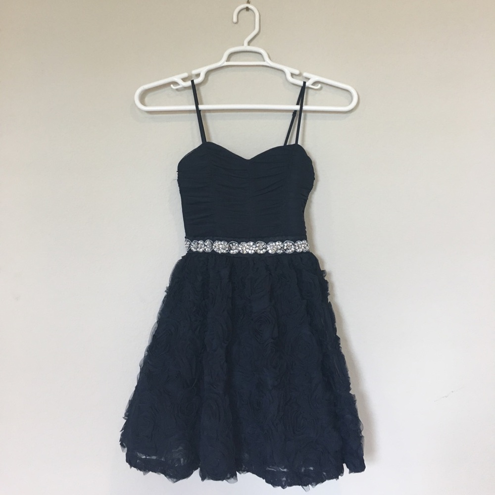 Navy blue homecoming dress