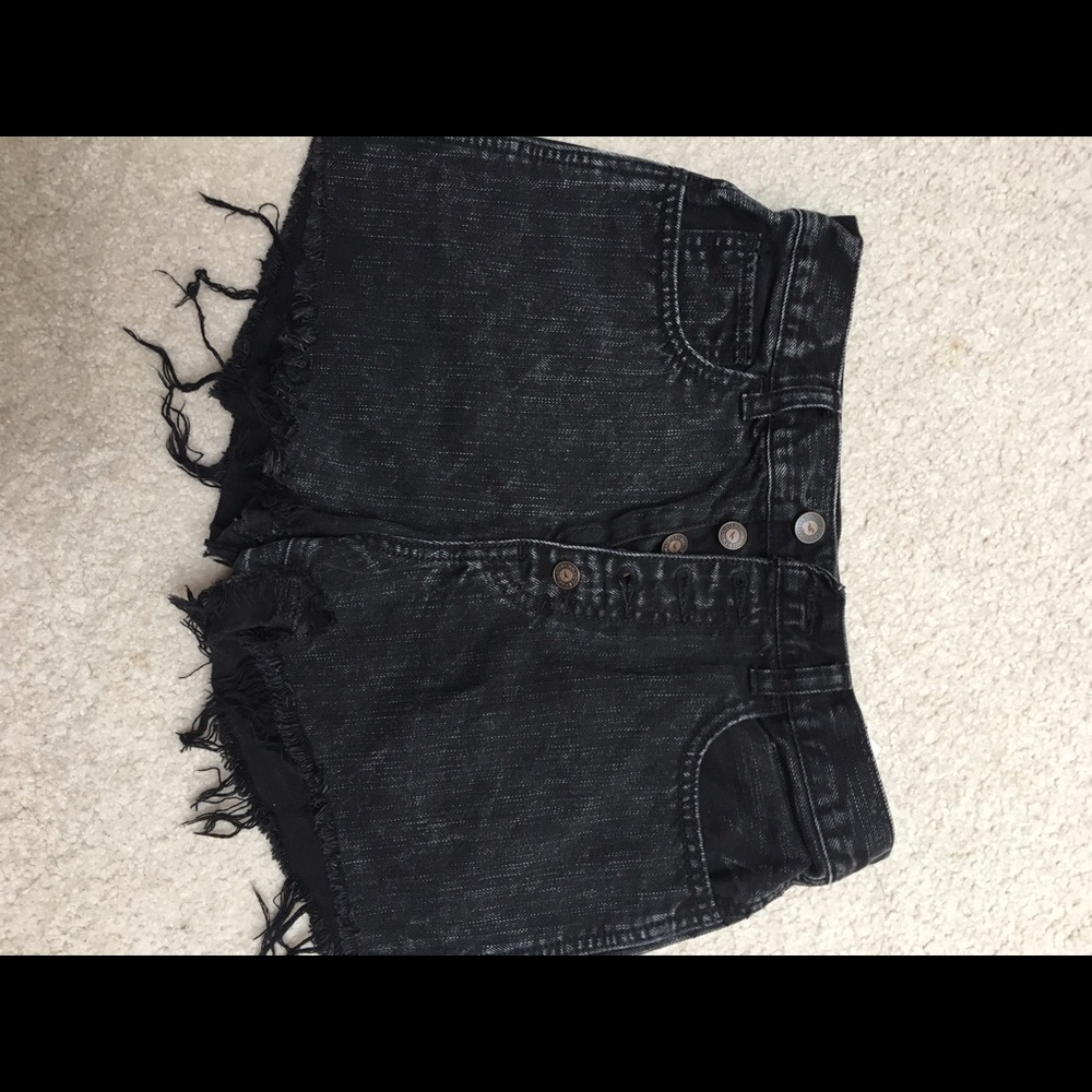 High Waisted Denim Shorts