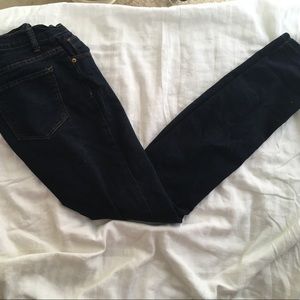Dark blue denim jeans