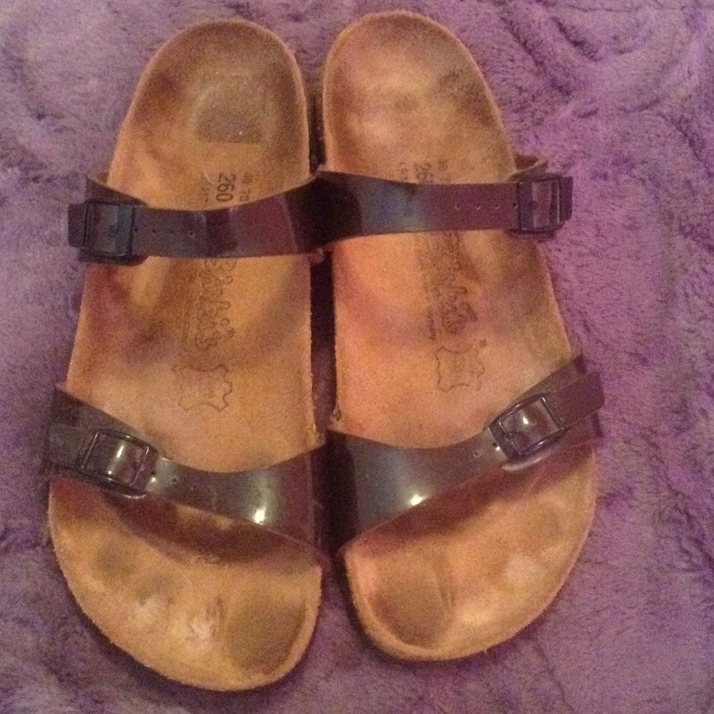 Black Birkis Size 40