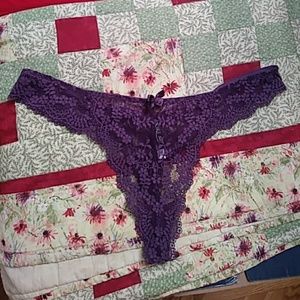 Adore me lace purple thong. A little brighter than