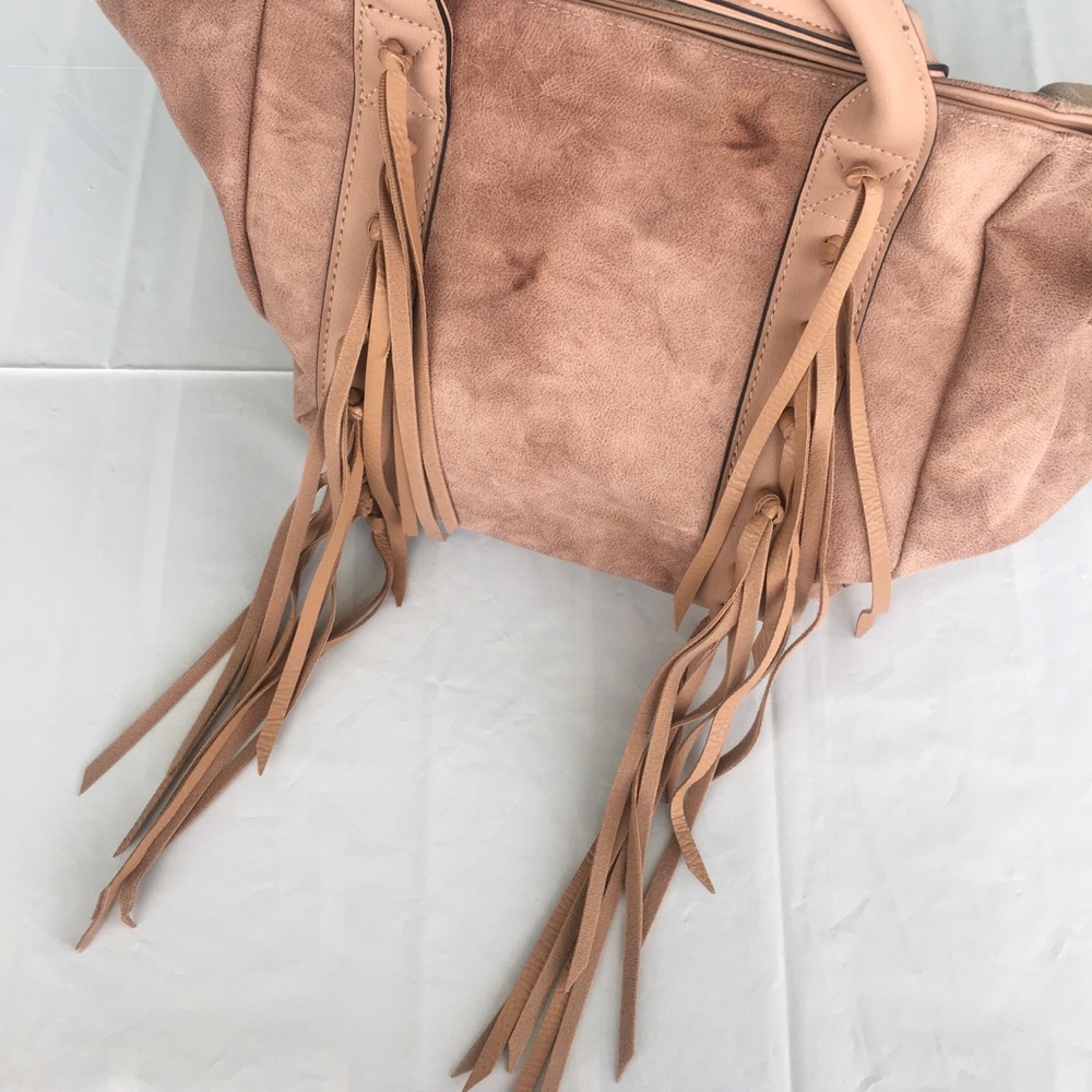 Tan Fringe Handbag - Picture 2 of 8