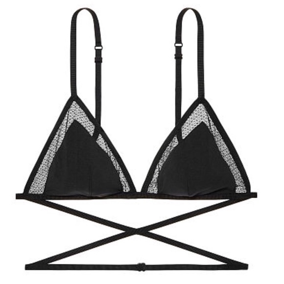 Victoria's Secret Other - Victoria's Secret Black Triangle Strappy Bralette