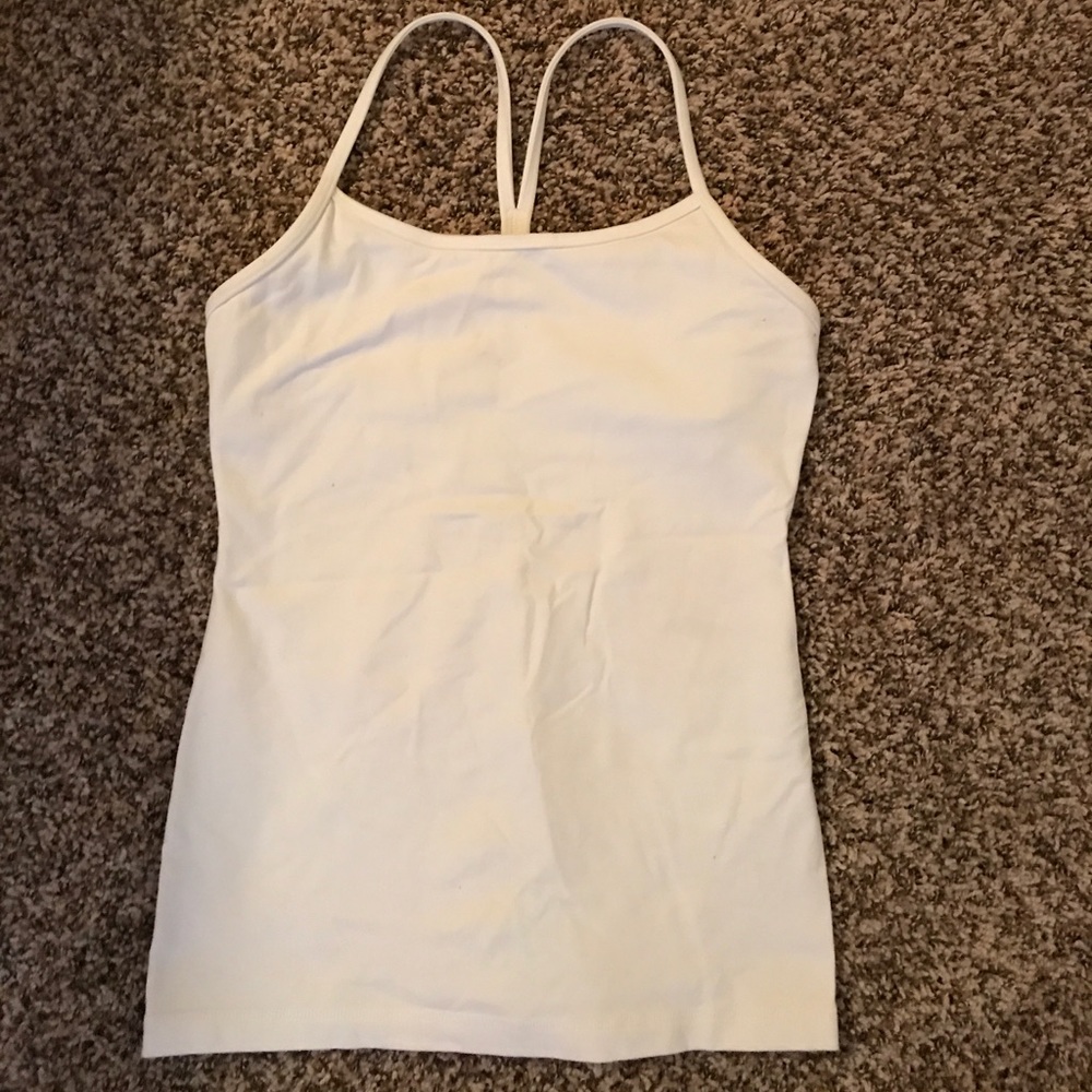 White lulu lemon workout tank