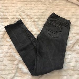Black American Eagle Skinny Jeans
