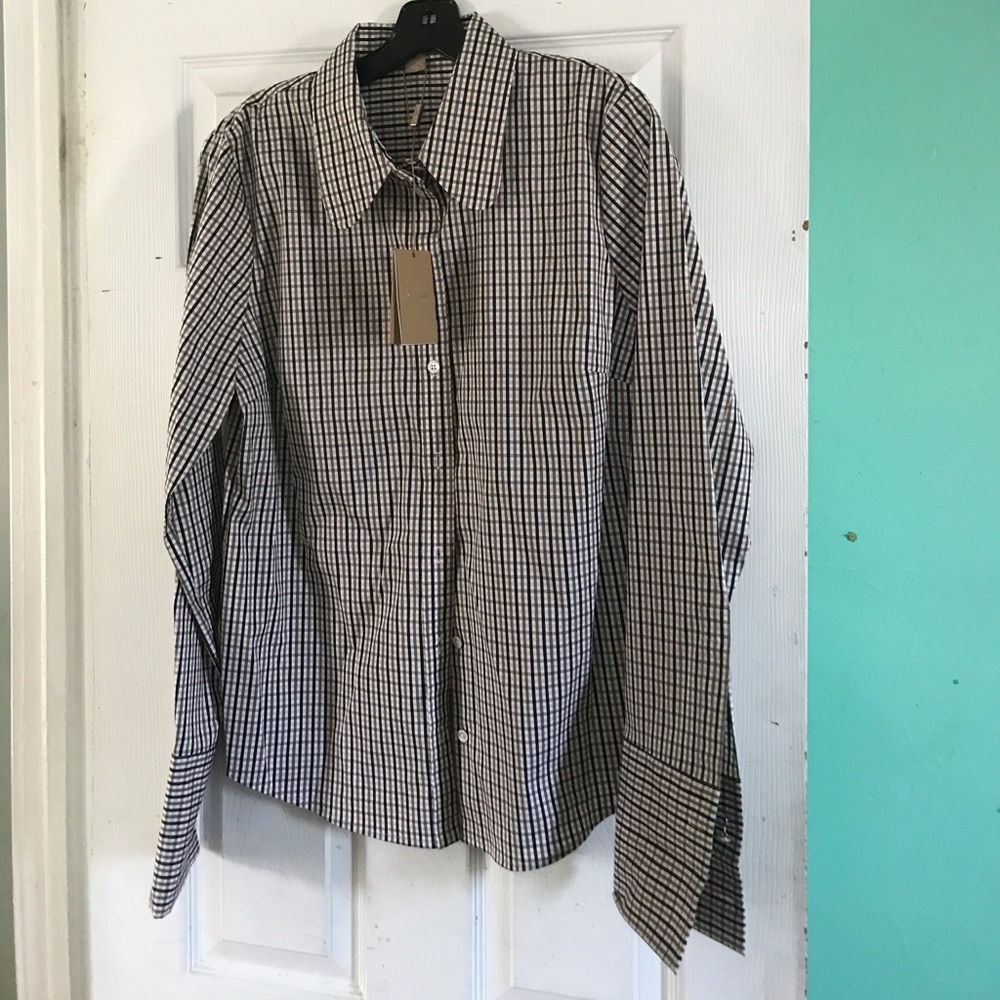 Michael Kors collection shirt color fawn