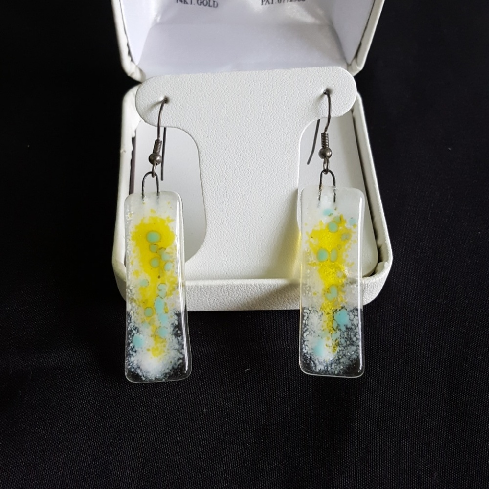 Glass earrings
