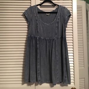 Denim babydoll dress!