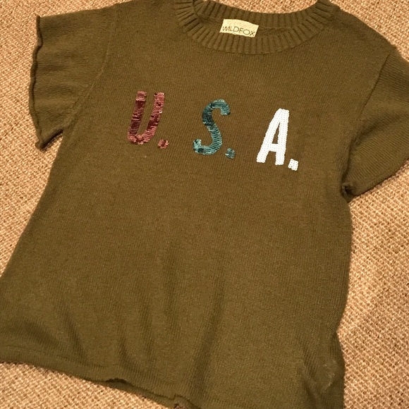 Wildfox july 4  U.S.A sequins -- White Label RARE - Picture 4 of 8