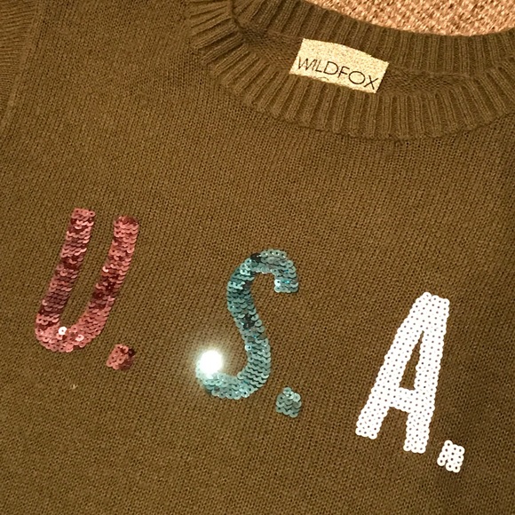 Wildfox july 4  U.S.A sequins -- White Label RARE - Picture 5 of 8