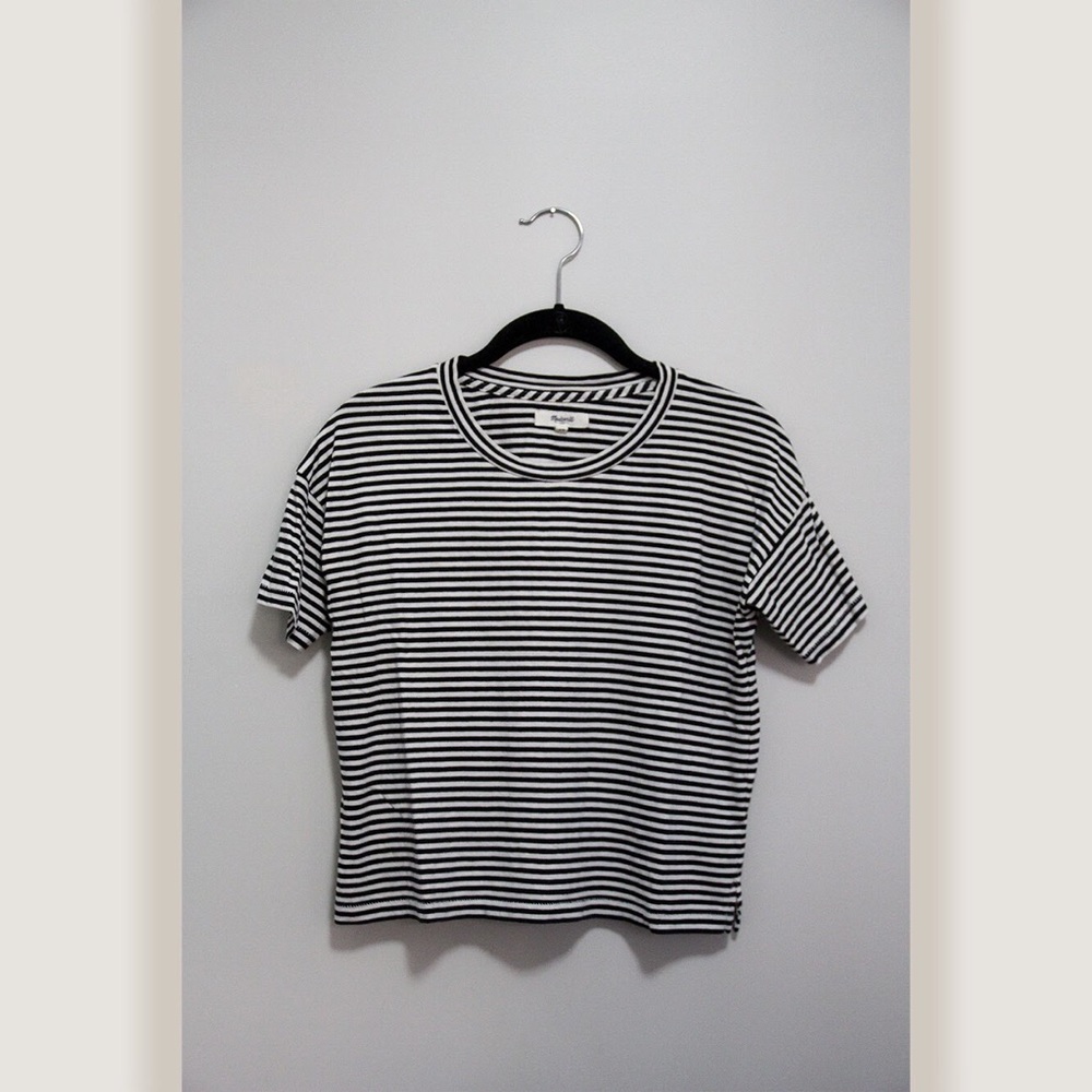 Madewell | Striped Crop Tee