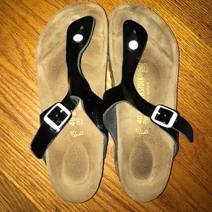 Patent Black Birkenstocks