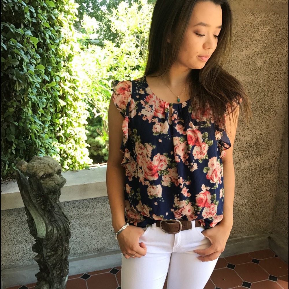 Flirty Floral Blouse