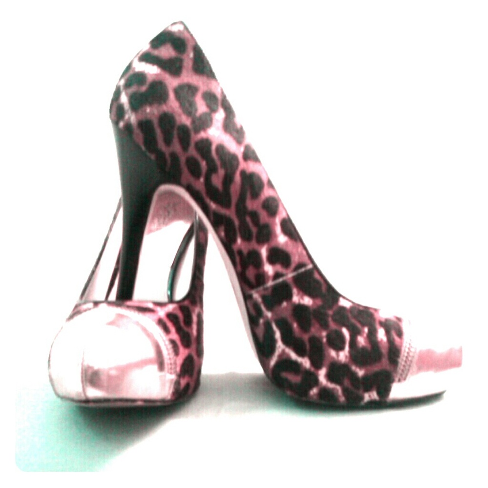 Leopard print stiletto