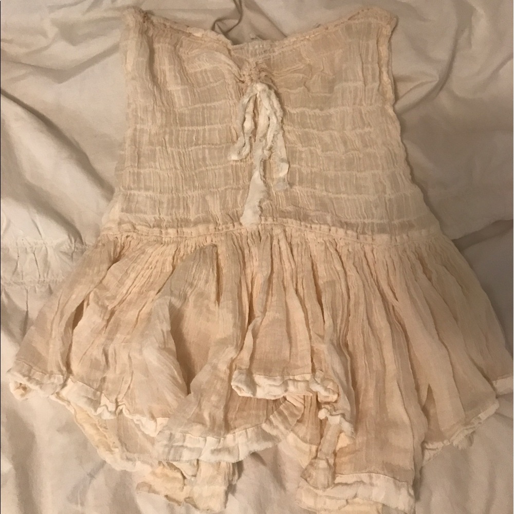 Free people strapless top