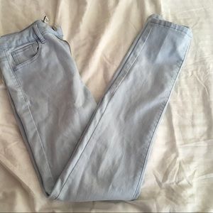 Light blue skinny jeggings