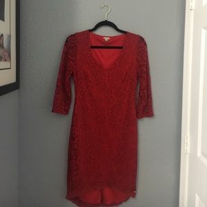 Red Lace Dress