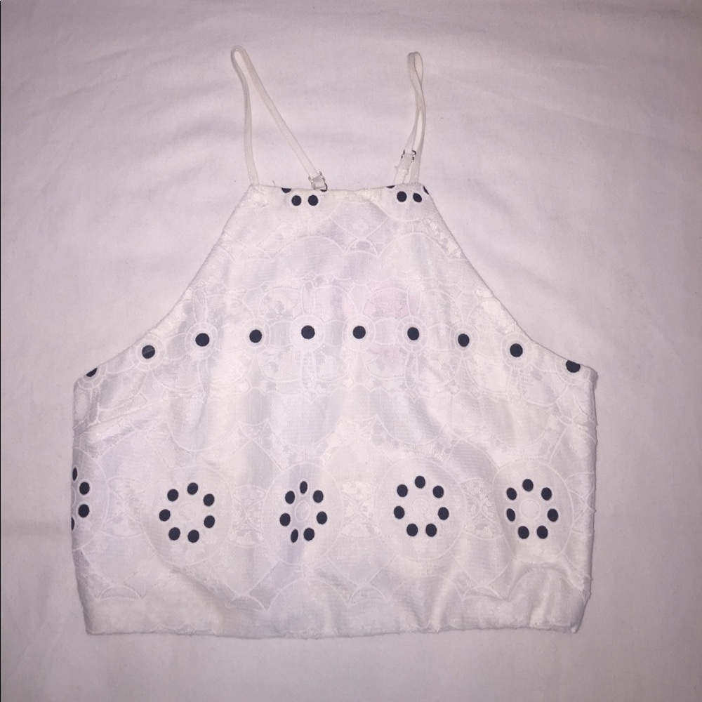 Blush Boutique black and white crop top