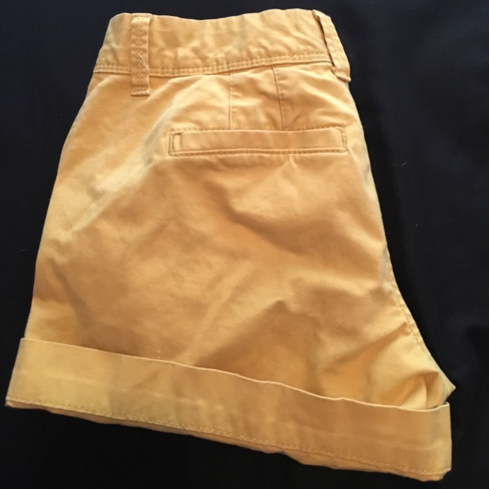 5" shorts that you can fold up. Old navy
