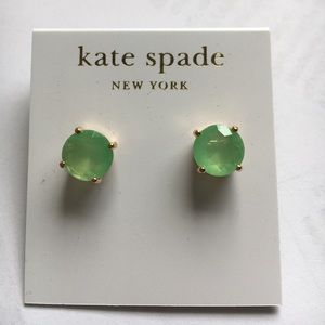 Kate Spade mint green studs