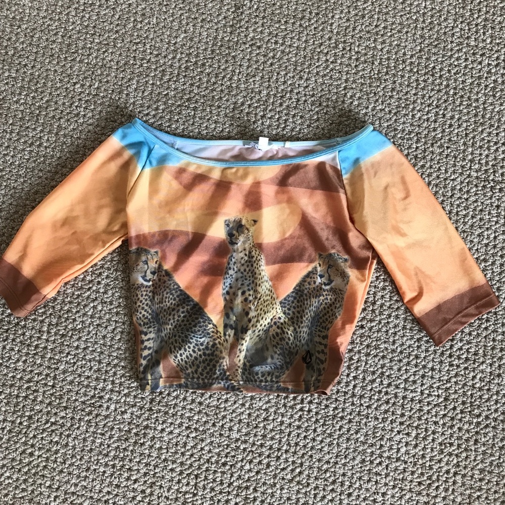 Cheeta Volcom Crop Top