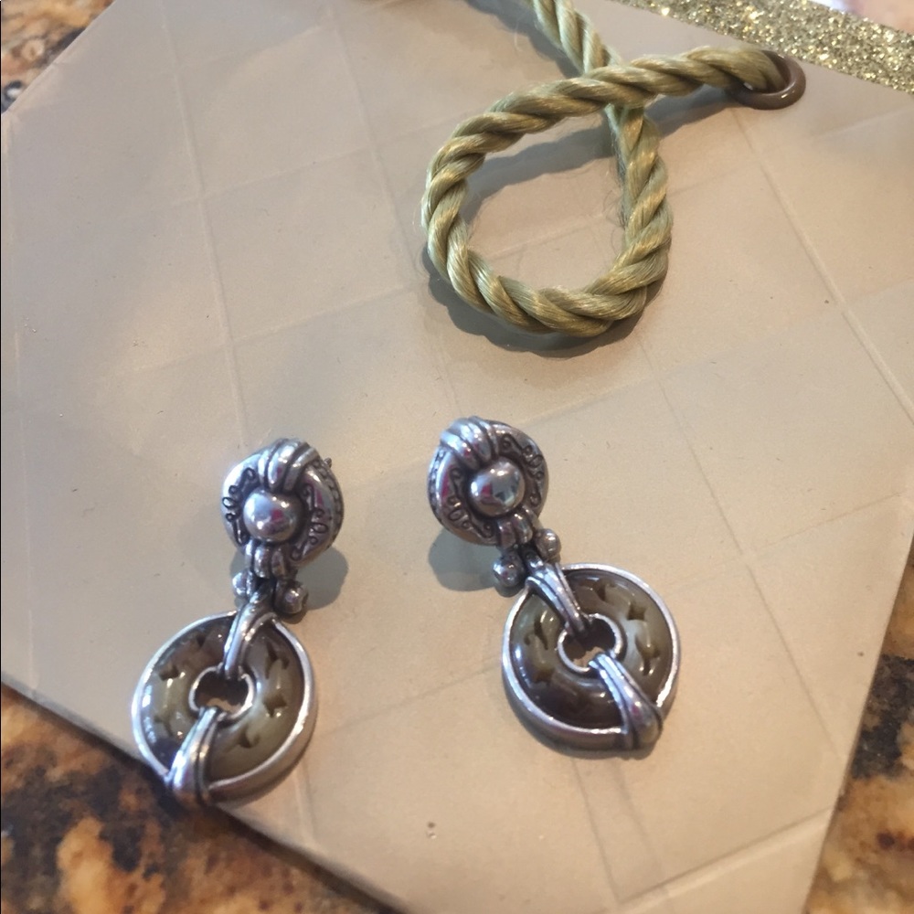 Brighton Silver Hinged W/ Scrolls/Tortoiseshell - image 1