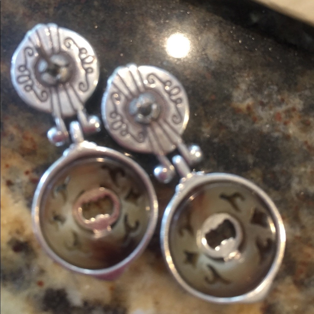 Brighton Silver Hinged W/ Scrolls/Tortoiseshell - image 6