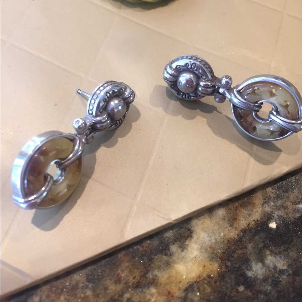 Brighton Silver Hinged W/ Scrolls/Tortoiseshell - image 7