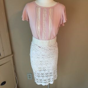 NWT Forever 21 light pink flutter sleeve top-small