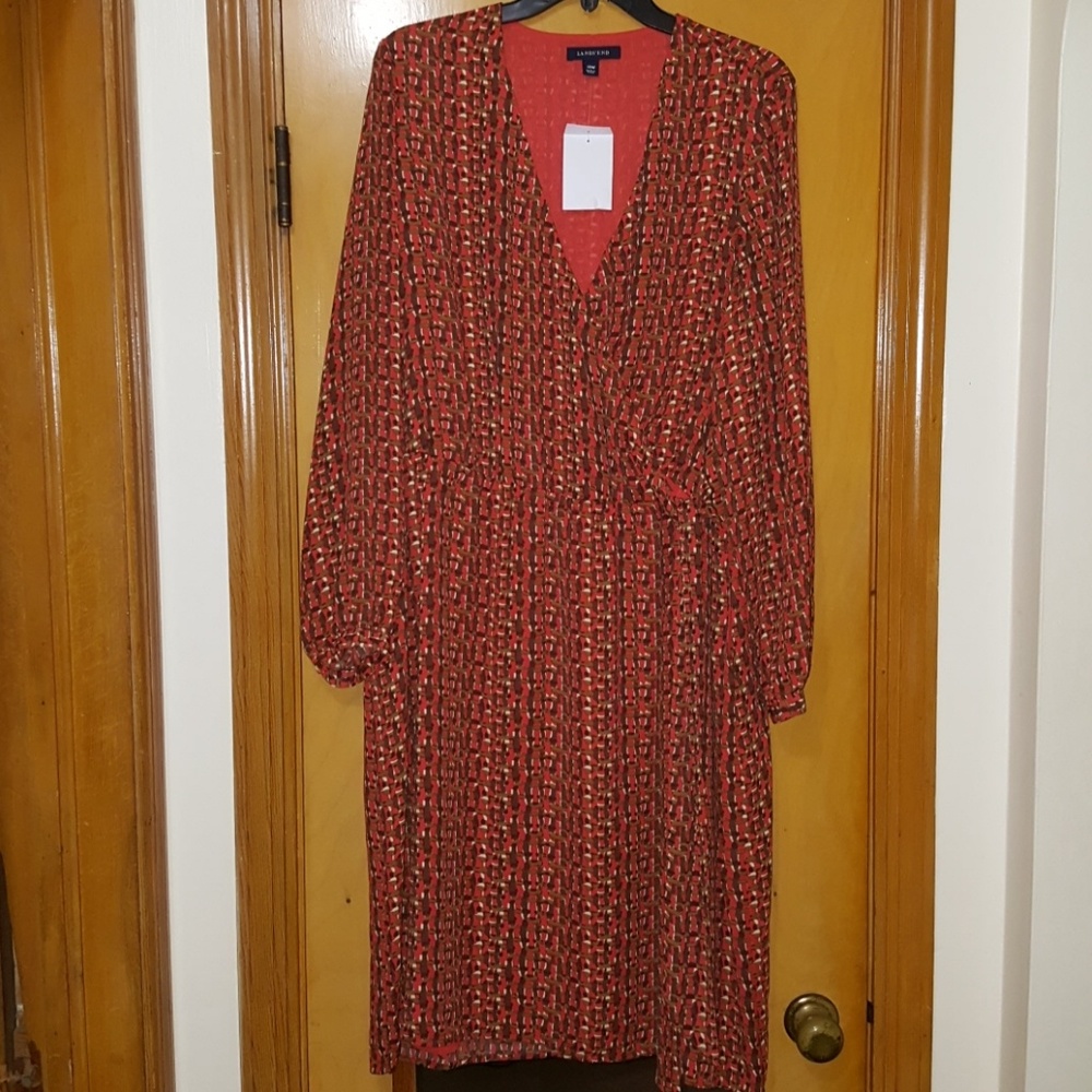 Land's End Faux Wrap Dress
