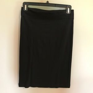 Madewell black skirt
