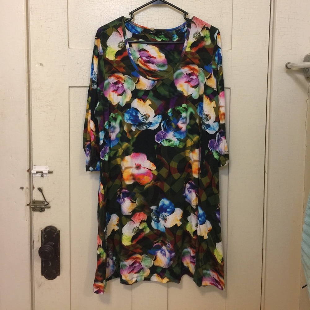 X-Two Floral Shirt Dress