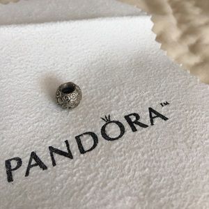 Pandora Silver Dots and Swirls Charm