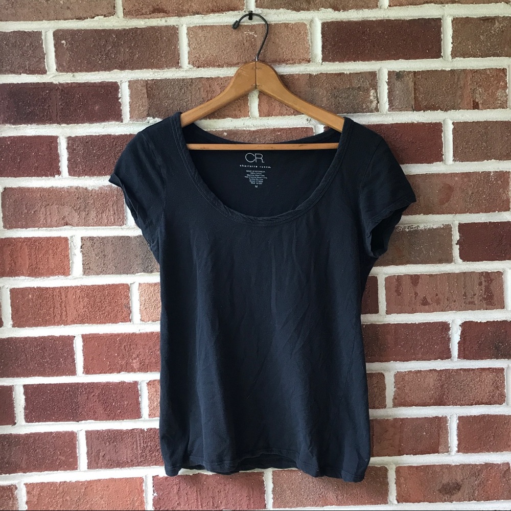 Simple black tee