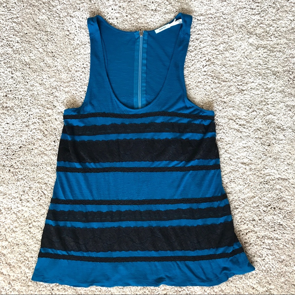 Kimchi Blue Lace Tank Top w/ Zip Back from UO