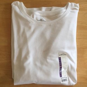 White NWOT Long Sleeve Shirt by Eddie Bauer