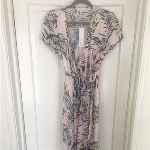 Tropical Wrap Maxi Dress