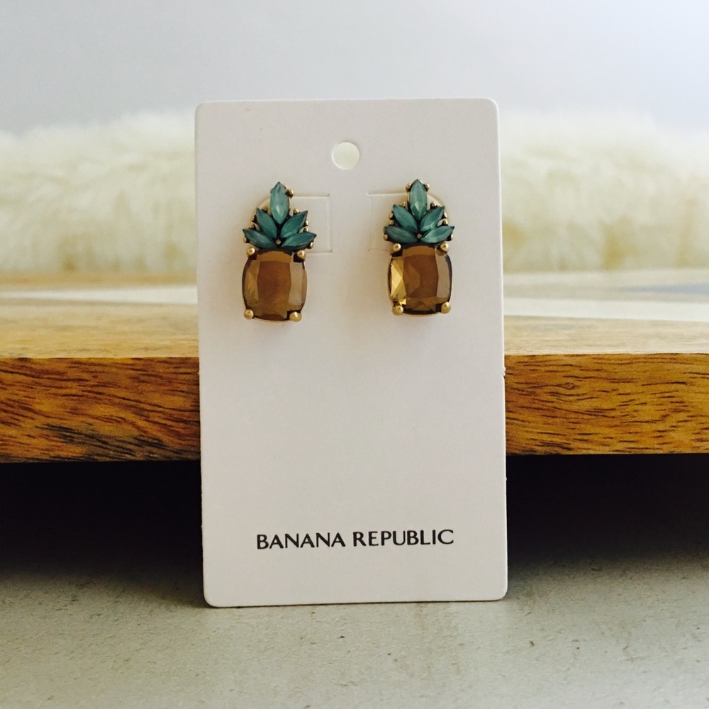 Banana Republic Pineapple Jewel Stud - Picture 2 of 7